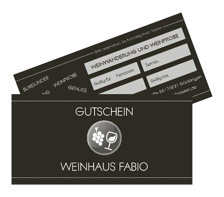 Gutschein für Weinwanderung